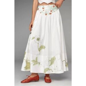 NWT Anthropologie Basque Waist Maxi Skirt